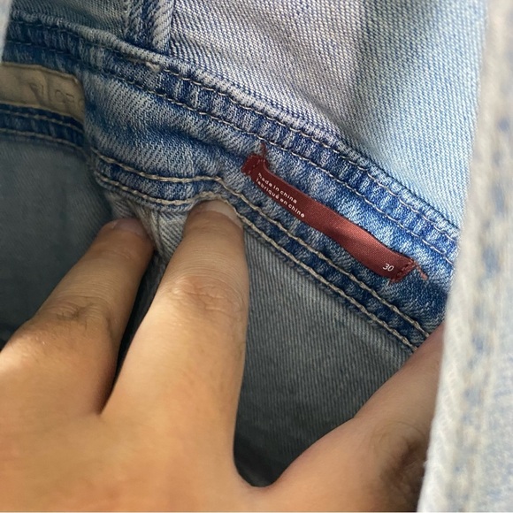 Anthropologie Pilcro Denim Overalls Sz 30 Light Wash‎ Blue - Picture 5 of 8